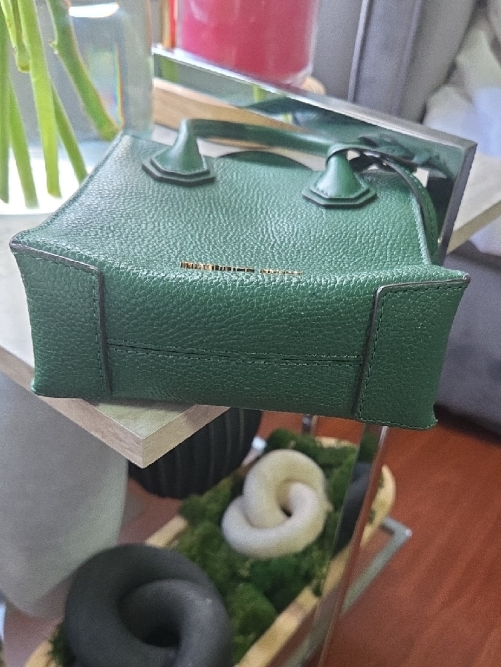 Michael Kors Jewel Green Mini Mercer Bag with MK Charm - Picture 6 of 8